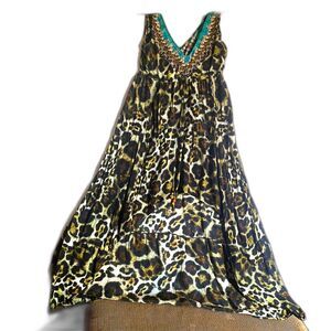 Camilla Animal Print Long Dress - Size M